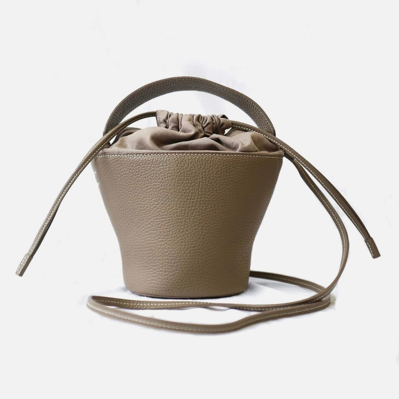 Pottery Bag/SILVER/CHOCOLATE/TAUPE/GREEN/SAKURA